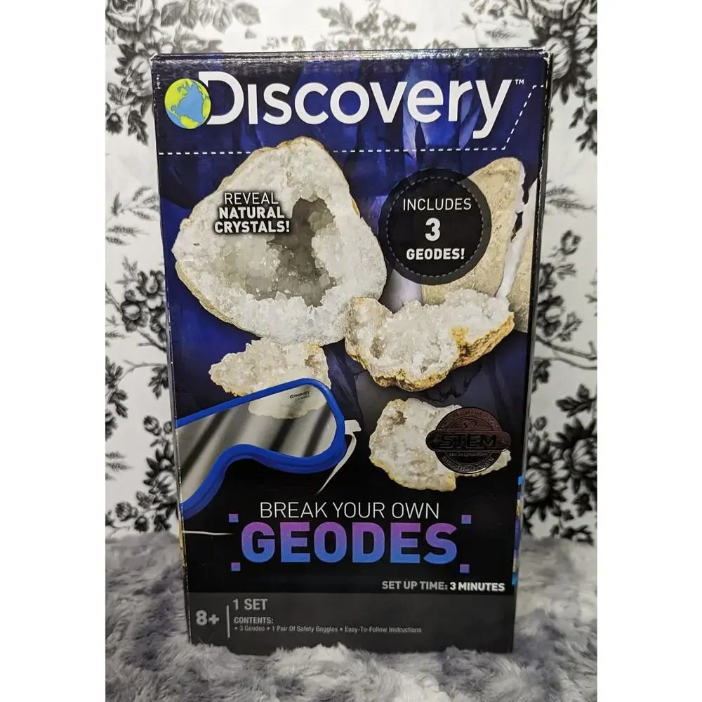 NWT Discovery Kids 2 Crystal Growing Kits & Break Your Own Geodes Kit Bundle